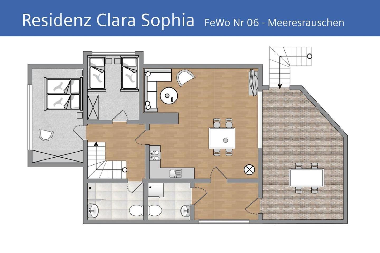 Ferienwohnung Meeresrauschen In Der Residenz Clara Sophia Binz Eksteriør billede